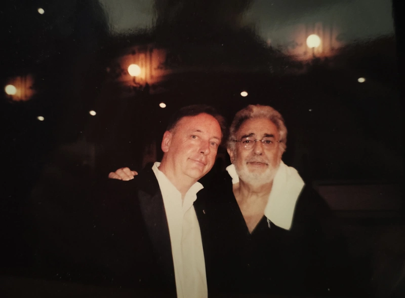 Con Plácido Domingo