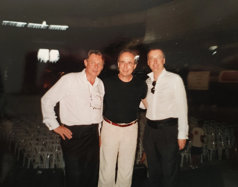 Con Joan Manuel Serrat, Málaga